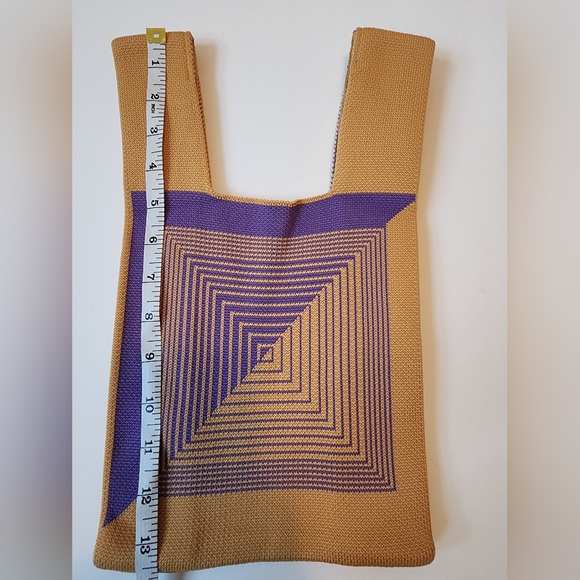 Cute knitted small bag. Ladies small bag. - Picture 2 of 5